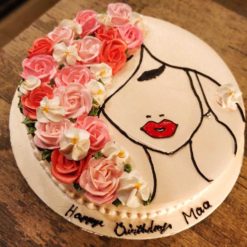 Women Celebration Theme Cake - Elegant cake for special occasions