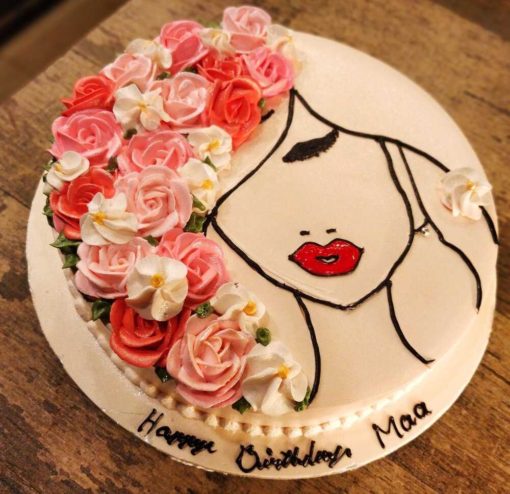 Women Celebration Theme Cake - Elegant cake for special occasions