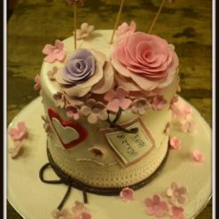 Floral Theme Designer Cake - Exquisite cake adorned with intricate floral designs, perfect for special occasions