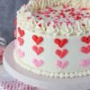 Little Heart Beautiful Cake - Charming cake with heart decorations, perfect for celebrating special moments