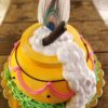 krishna theme cake