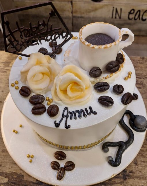 Cake for Coffee Lovers with rich coffee flavors and beautiful decorations