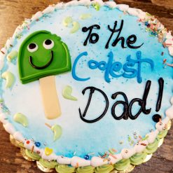 Dad/Father Special Coolest Cake with unique decorations and personalized message