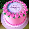 Delightful Mother's Day Special Floral Theme Cake - Cake adorned with elegant floral decorations - AvonBakers