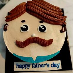 Father's Day Theme Designer Cake with elegant decorations and personalized message