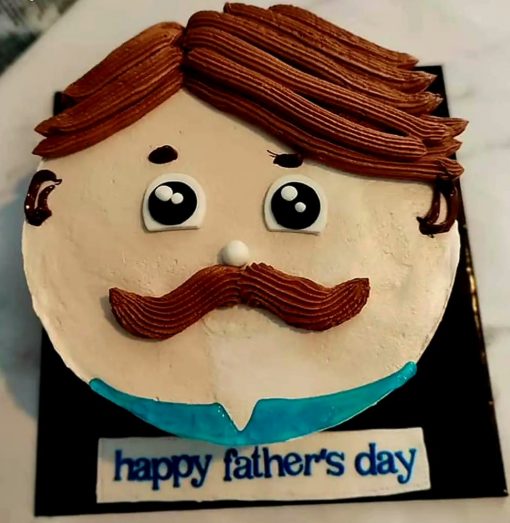 Father's Day Theme Designer Cake with elegant decorations and personalized message