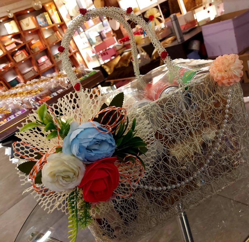 Multi Floral Theme Designer Basket - Delightful Gourmet Assortment | Order Now