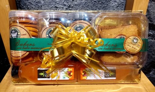 Elegantly Wrapped Assorted Bakery Delicacies Hamper - Pastries, Cookies, Bliss | Order Now