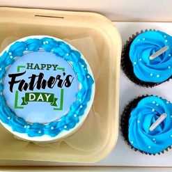 Father’s Day Special Cake and Cupcakes with custom designs and heartfelt messages