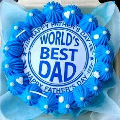 Father’s Day Special Designer Cake with elegant decorations and personalized message