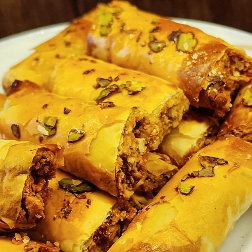 Delicious Biscoff Baklava - Flaky Pastry with Khoya and Nuts