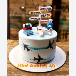 Around The World Theme Designer Cake