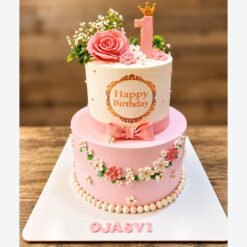 Cute Floral Theme Designer Cake